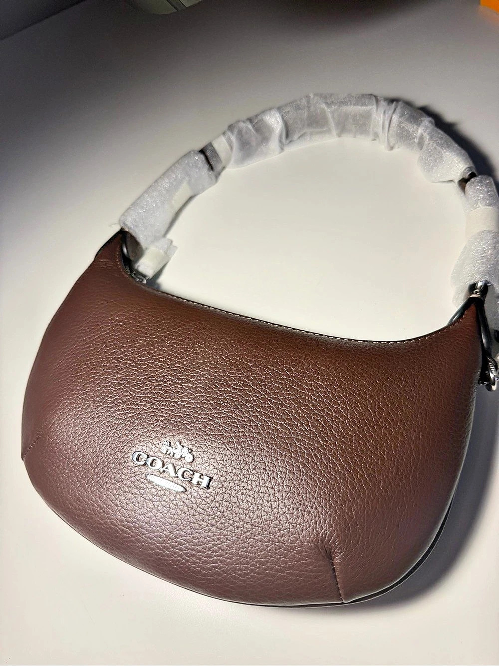 Coach Minnie PytN PBL Shoulder Bag in Brown NWT